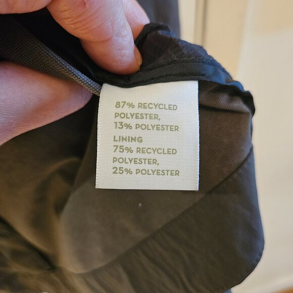 NAU khaki green lined jacket - Wear collar two ways - Mint - Sz M - Picture 7 of 8